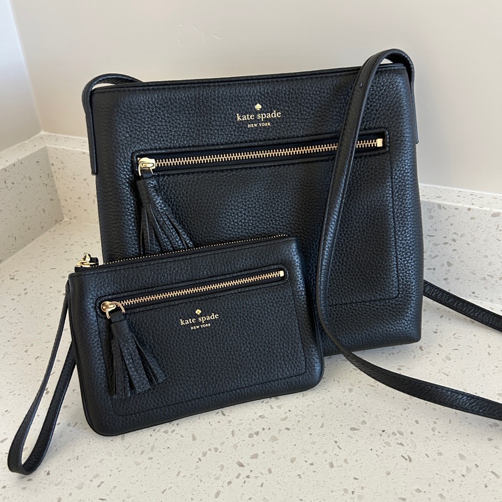 Kate Spade Chester Street Crossbody Bag & Wristlet Set WITH DUST BAG!
